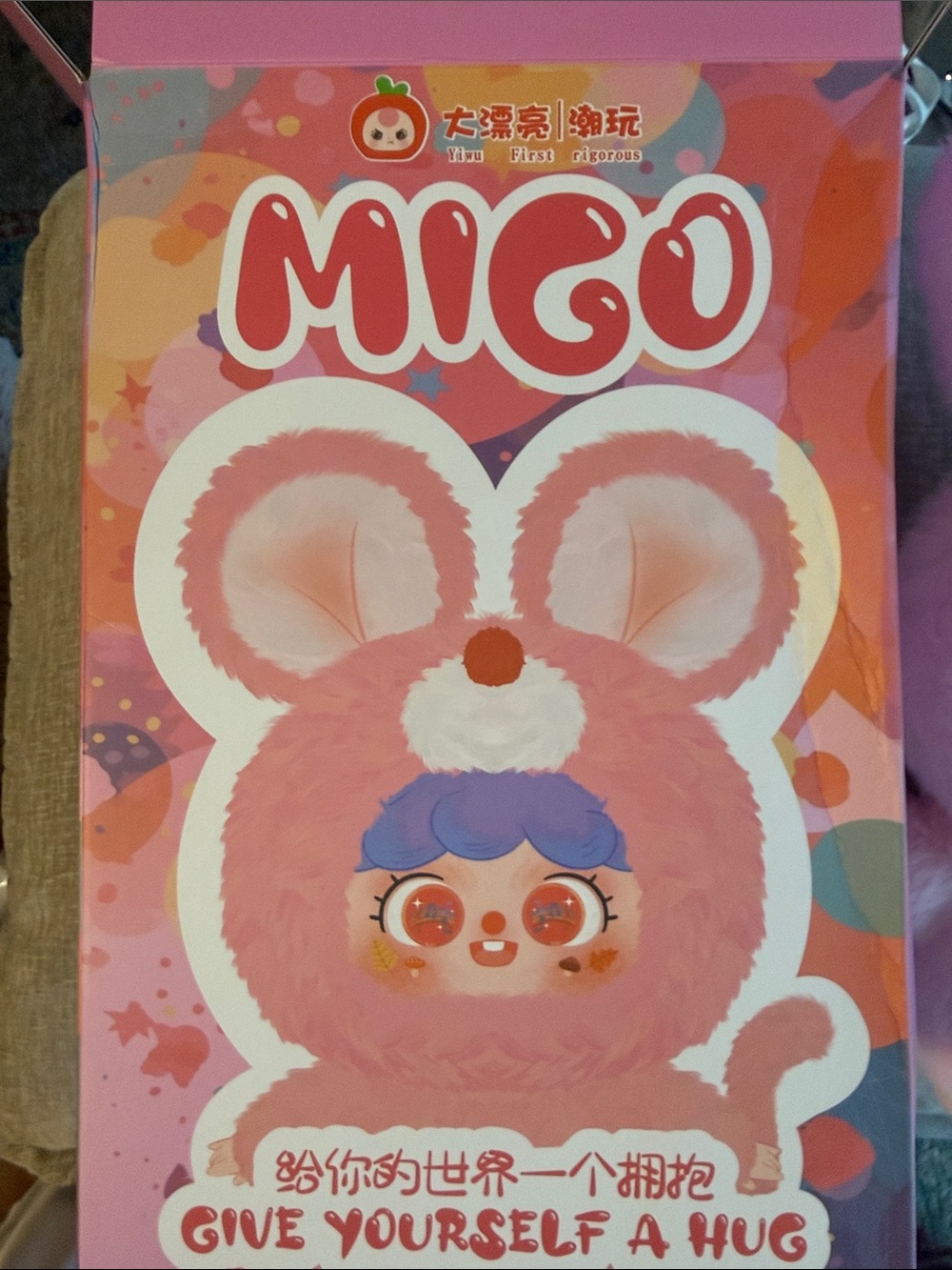 MIGO  Plush Kids Toy - Pink Cozy Character